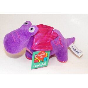 NEW Purple Dinosaur Dragon Plush Stuffed Animal Toy Sound Roar Pink